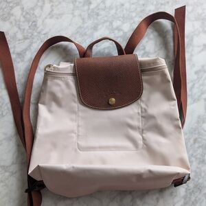 Elegant Brown and Cream Women's Backpack